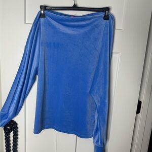 Lilly Pulitzer Blue Velvet Top
